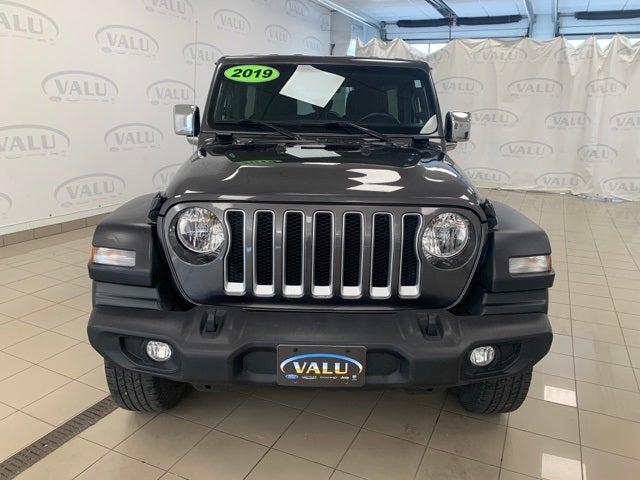 Used 2019 Jeep Wrangler Unlimited Sport S with VIN 1C4HJXDNXKW524044 for sale in Morris, Minnesota